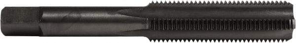 Union Butterfield - 9/16-12 UNC 2B 4 Flute Nitride/Oxide Finish High Speed Steel Straight Flute Standard Hand Tap - Plug, Right Hand Thread, 3-19/32" OAL, 1-21/32" Thread Length, H5 Limit, Oversize - Exact Industrial Supply