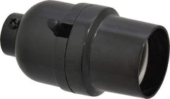 Leviton - 2 Pin, 250 VAC, 660 Watt, Medium Base, Push Through Lamp Holder - 1.94 Inch Wide x 2.69 Inch High, Incandescent, Pipe Mounted - Industrial Tool & Supply