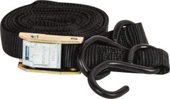 Erickson Manufacturing - 15' Long x 1" Wide, 750 Lb Basket Capacity, 750 Lb Vertical Capacity, Nylon Web Sling - Black - Industrial Tool & Supply