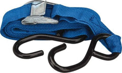 Erickson Manufacturing - 10' Long x 1" Wide, 300 Lb Basket Capacity, 300 Lb Vertical Capacity, Polypropylene/Zinc Web Sling - Red - Industrial Tool & Supply