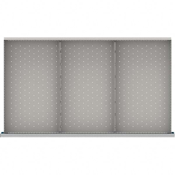 LISTA - 3-Compartment Drawer Divider Layout for 3.15" High Drawers - Industrial Tool & Supply