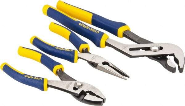 Irwin - 3 Piece Plier Set - Comes in Display Card - Industrial Tool & Supply