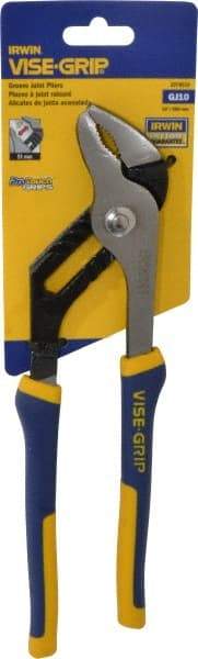 Irwin - 10" OAL, 2" Max Capacity, 7 Position Groove Joint Tongue & Groove Pliers - ProTouch Handles - Industrial Tool & Supply