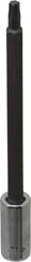 SK - 1/4" Drive, T25 Torx Bit Socket - 4" OAL, Long Torx Bit Socket - Industrial Tool & Supply