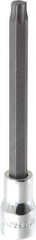 SK - 3/8" Drive, T45 Torx Bit Socket - 4" OAL, Long Torx Bit Socket - Industrial Tool & Supply