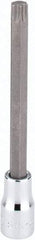 SK - 3/8" Drive, T50 Torx Bit Socket - 4" OAL, Long Torx Bit Socket - Industrial Tool & Supply