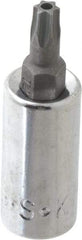 SK - 1/4" Drive, T25 Torx Bit Socket - 1-3/4" OAL, Tamper Resistant - Industrial Tool & Supply