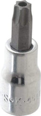 SK - 3/8" Drive, T45 Torx Bit Socket - 2" OAL, Tamper Resistant - Industrial Tool & Supply