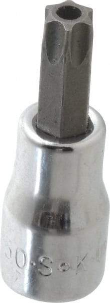 SK - 3/8" Drive, T50 Torx Bit Socket - 2" OAL, Tamper Resistant - Industrial Tool & Supply
