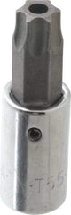 SK - 3/8" Drive, T55 Torx Bit Socket - 2" OAL, Tamper Resistant - Industrial Tool & Supply