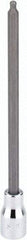 SK - 3/8" Drive, 4mm Hex Bit Socket - 6" OAL, 5" Bit Length, Long Ball End Hex Bit Socket - Industrial Tool & Supply