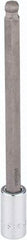 SK - 3/8" Drive, 9mm Hex Bit Socket - 6" OAL, 5" Bit Length, Long Ball End Hex Bit Socket - Industrial Tool & Supply