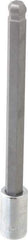 SK - 3/8" Drive, 10mm Hex Bit Socket - 6" OAL, 5" Bit Length, Long Ball End Hex Bit Socket - Industrial Tool & Supply