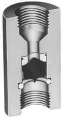 Plast-O-Matic - 1/4" Pipe, 120 Max psi, 0.25 GPM, Sandwich Flow Control Valve - EPDM Seal - Industrial Tool & Supply