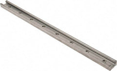 Pacific Bearing - 480mm OAL x 30mm Overall Width x 16mm Overall Height Self Lubricated Linear Guide Systems - 60mm Between Holes, 225 Lb. Capacity - Industrial Tool & Supply