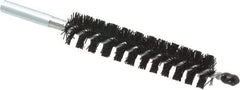 Schaefer Brush - 4" Brush Length, 13/16" Diam, Nylon Single Stem, Single Spiral Condenser Tube Brush - 6-1/4" Long, Nylon, 12-24 Female Connection - Industrial Tool & Supply