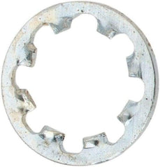 Value Collection - #10 Screw, 0.204" ID, Steel Internal Tooth Lock Washer - 0.311" OD, Zinc-Plated, Grade 1075 - Industrial Tool & Supply
