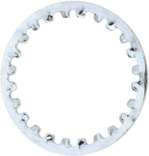 Value Collection - 7/16" Screw, 0.4755" ID, Steel Internal Tooth Lock Washer - 0.6005" OD, Zinc-Plated, Grade 1075 - Industrial Tool & Supply