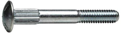 Value Collection - 5/16-18 UNC 1-1/2" Length Under Head, Ribbed Neck, Carriage Bolt - Grade 5 Steel, Zinc-Plated Clear Chromate Finish - Industrial Tool & Supply