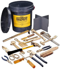 Ampco - 17 Piece Hazmat Response Tool Kit - Comes in Tool Bucket - Industrial Tool & Supply