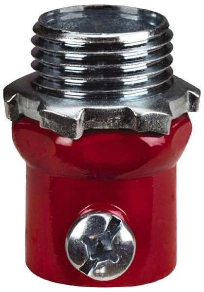 Thomas & Betts - 1/2" Trade, Steel Set Screw Straight EMT Conduit Connector - Noninsulated - Industrial Tool & Supply