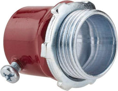 Thomas & Betts - 1" Trade, Steel Set Screw Straight EMT Conduit Connector - Noninsulated - Industrial Tool & Supply