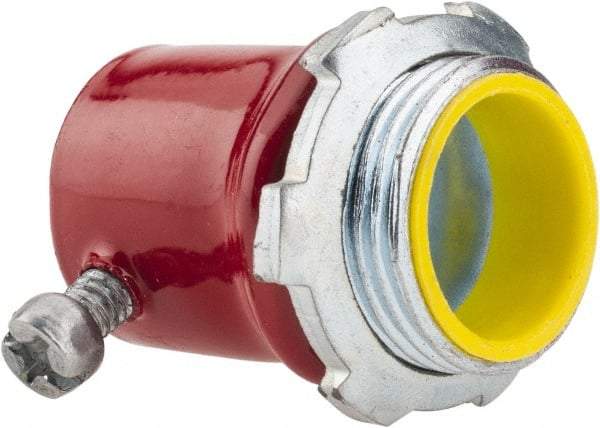 Thomas & Betts - 3/4" Trade, Steel Set Screw Straight EMT Conduit Connector - Insulated - Industrial Tool & Supply