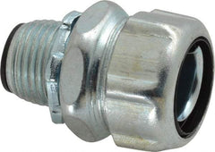 Thomas & Betts - 1/2" Trade, Steel Threaded Straight Liquidtight Conduit Connector - Insulated - Industrial Tool & Supply