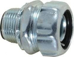 Thomas & Betts - 3/4" Trade, Steel Threaded Straight Liquidtight Conduit Connector - Insulated - Industrial Tool & Supply