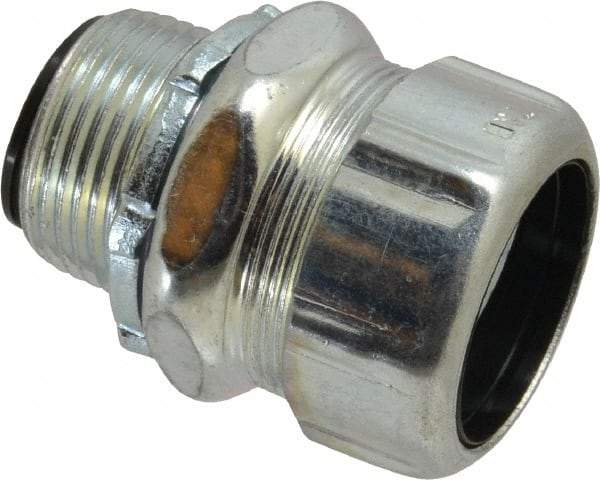 Thomas & Betts - 1" Trade, Steel Threaded Straight Liquidtight Conduit Connector - Insulated - Industrial Tool & Supply