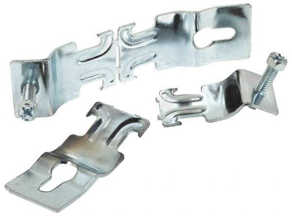 Thomas & Betts - 1-1/4" Pipe, 14 Gauge" Pipe or Conduit Clamp - Silver Galvanized, 600 Lb Capacity, All Conduit - Industrial Tool & Supply