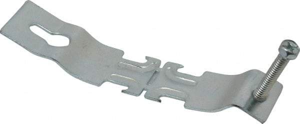 Thomas & Betts - 1" Pipe, 14 Gauge" Pipe or Conduit Clamp - Silver Galvanized, 600 Lb Capacity, All Conduit - Industrial Tool & Supply