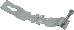 Thomas & Betts - 1" Pipe, 14 Gauge" Pipe or Conduit Clamp - Silver Galvanized, 600 Lb Capacity, All Conduit - Industrial Tool & Supply