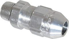 Thomas & Betts - 0.4 to 0.54" Cable Capacity, Class 1, Gas & Vapor Environments, Straight Strain Relief Cord Grip - 1/2 NPT Thread, Aluminum - Industrial Tool & Supply