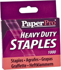 PaperPro - 1/2" Leg Length, Steel Staples-Cartridge - 100 Sheet Capacity, For Use with PaperPro 1300 - Industrial Tool & Supply