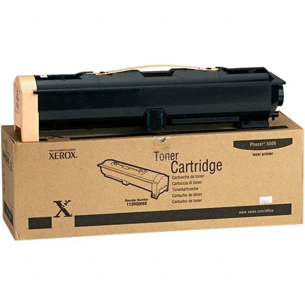 Xerox - Black Toner Cartridge - Use with Xerox Phaser 5500 - Industrial Tool & Supply