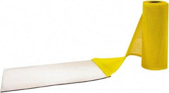 Aleco - Yellow Top & Clear Bottom Replacement Vinyl Strip Standard Dock Curtain Strips - 8" Wide x 7' Long x 0.014" Thick, PVC - Industrial Tool & Supply