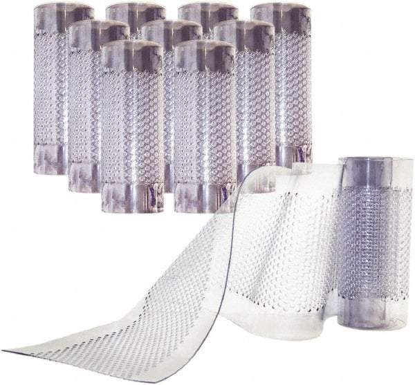 Aleco - Clear Replacement Vinyl Strip Standard Dock Curtain Strips - 8" Wide x 7' Long x 0.08" Thick, PVC - Industrial Tool & Supply