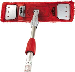 Unger - Red Mopping Kit - 16 Inch Long x 5 Inch Wide Microfiber Head, 48 to 96 Inch Long Handle - Industrial Tool & Supply