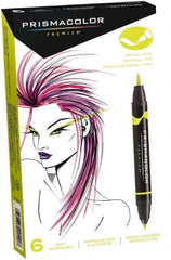 Prismacolor - Assorted Colors, Art Marker - Brush Tip, Alcohol Based Ink - Industrial Tool & Supply