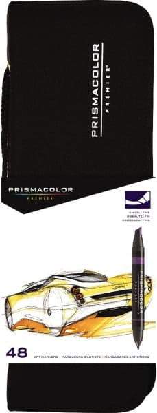 Prismacolor - Assorted Colors, Art Marker - Chisel Tip, Alcohol Based Ink - Industrial Tool & Supply