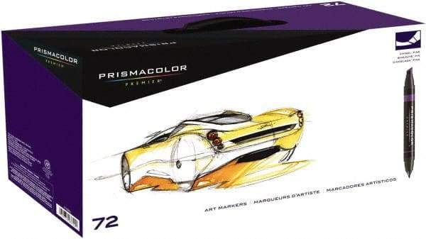 Prismacolor - Assorted Colors, Art Marker - Chisel Tip, Alcohol Based Ink - Industrial Tool & Supply