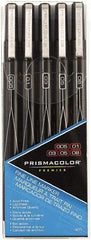 Prismacolor - Black Art Marker - Fine Tip, Alcohol Based Ink - Industrial Tool & Supply