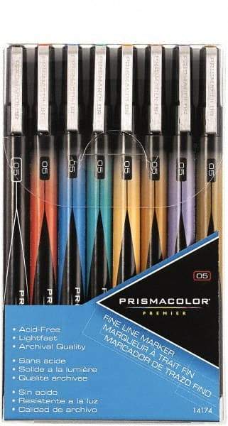 Prismacolor - Assorted Colors, Art Marker - Fine Tip, Alcohol Based Ink - Industrial Tool & Supply