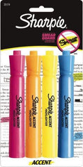 Sharpie - Assorted Colors, Highlighter - Chisel Tip, AP Nontoxic Ink - Industrial Tool & Supply