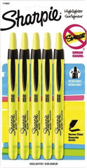 Sharpie - Fluorescent Yellow Highlighter - Chisel Tip, AP Nontoxic Ink - Industrial Tool & Supply
