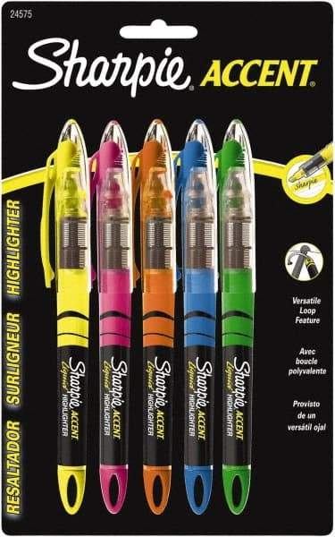 Sharpie - Assorted Colors, Highlighter - Chisel Tip, AP Nontoxic Ink - Industrial Tool & Supply
