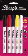 Sharpie - Assorted Colors, Paint Marker - Fine Tip - Industrial Tool & Supply