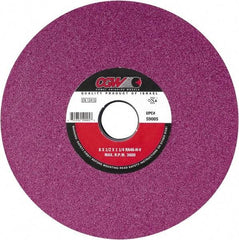 Camel Grinding Wheels - 14" Diam x 5" Hole x 2" Thick, H Hardness, 46 Grit Surface Grinding Wheel - Aluminum Oxide, Type 5, Medium Grade, Vitrified Bond, One-Side Recess - Industrial Tool & Supply