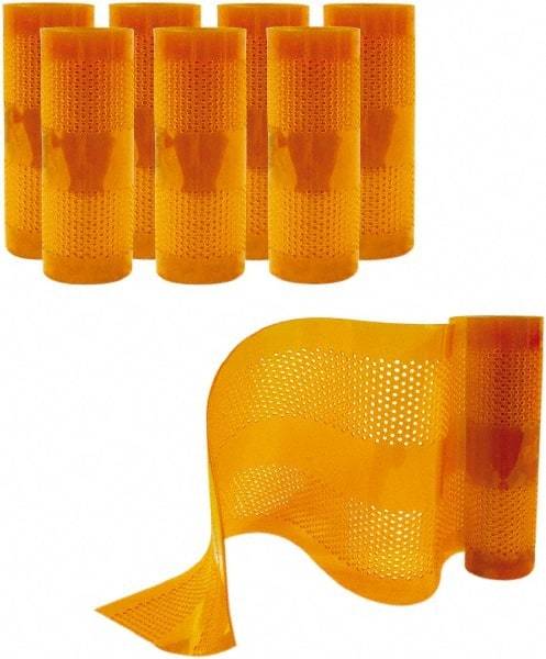 Aleco - Amber Replacement Vinyl Strip Standard Dock Curtain Strips - 12" Wide x 8' Long x 1/8" Thick, PVC - Industrial Tool & Supply
